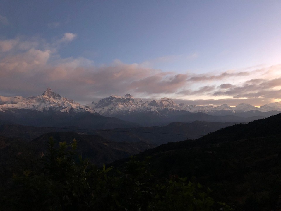 Nepal - Panchase - Annapurna Area bei Sonnenaufgang