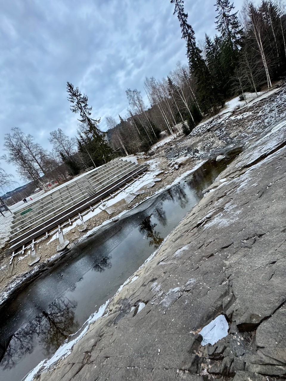 Norwegen - Lillehammer - Baddedammen … im Sommer bestimmt lauschig. 
