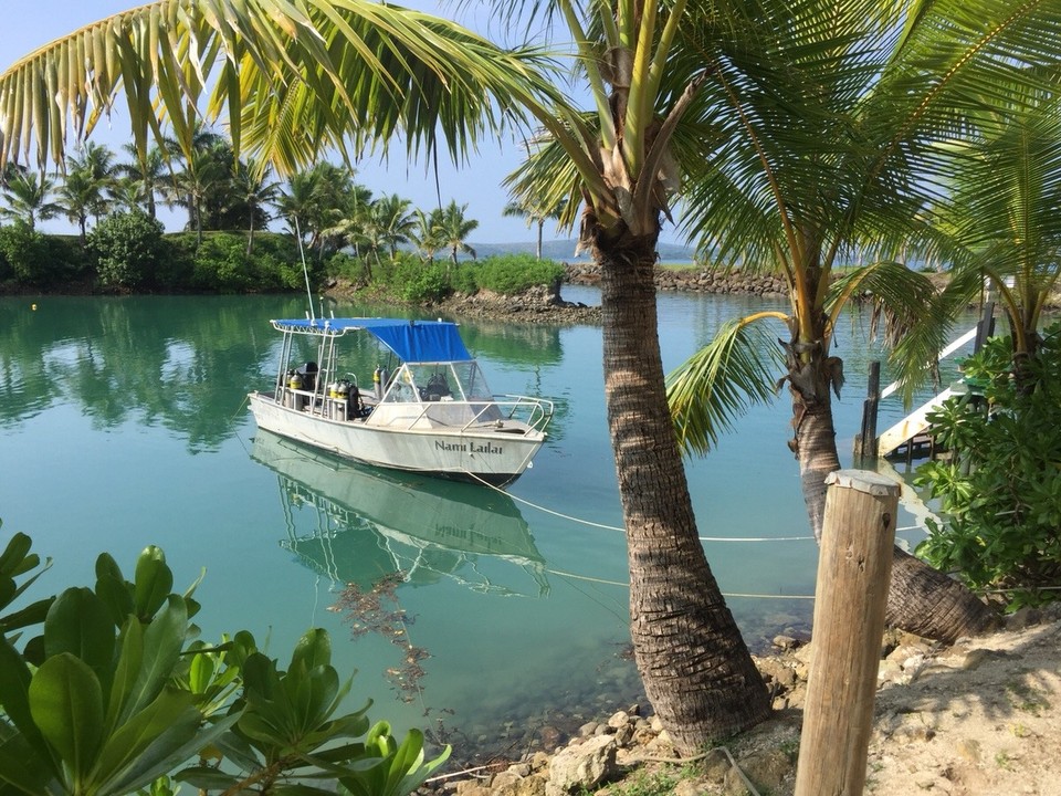 Fidschi -  - Kleiner Hafen in Resort 