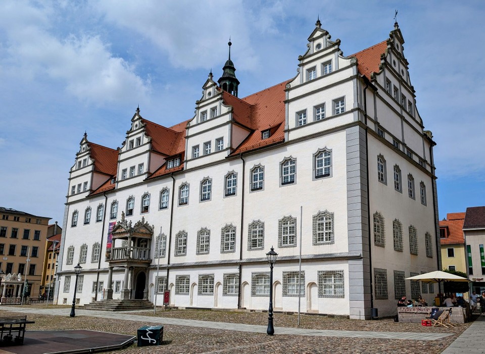 Deutschland - Lutherstadt Wittenberg - Nach der öffentlichen Verkündung des Urteils würden die Hinrichtungen vor dem Rathaus vollstreckt. Danach wurde die Sünderglocke geläutet.