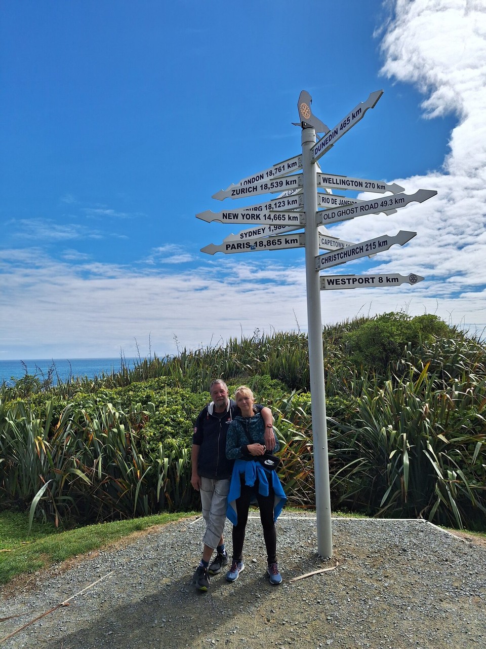 Neuseeland - Cape Foulwind - Nicht mehr weit bis Hamburg.....ca. 18123km