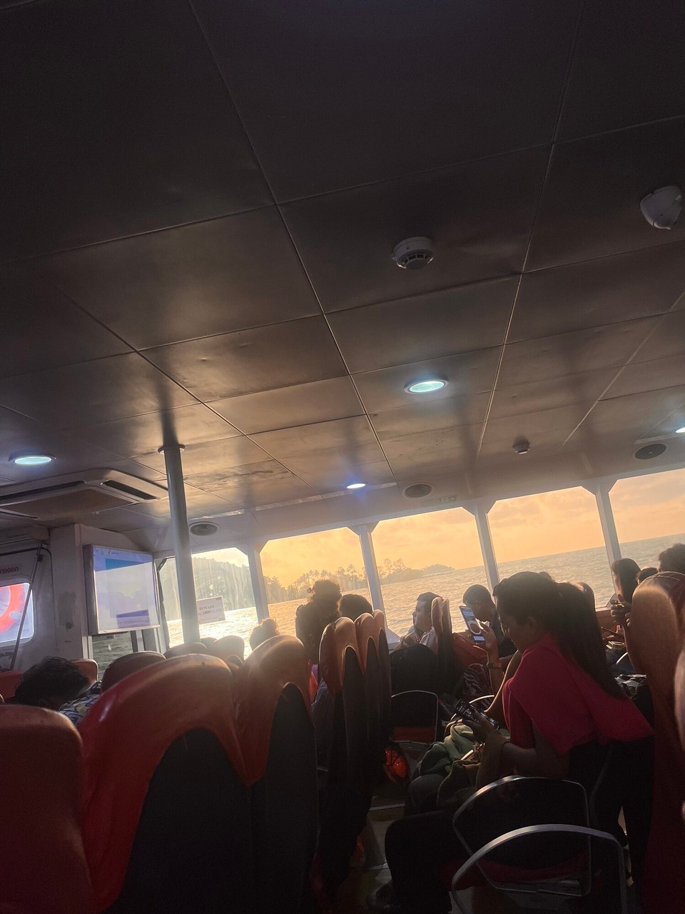 Thailand - Ko Pha-ngan - The ferry was the only time I got in a quick nap 