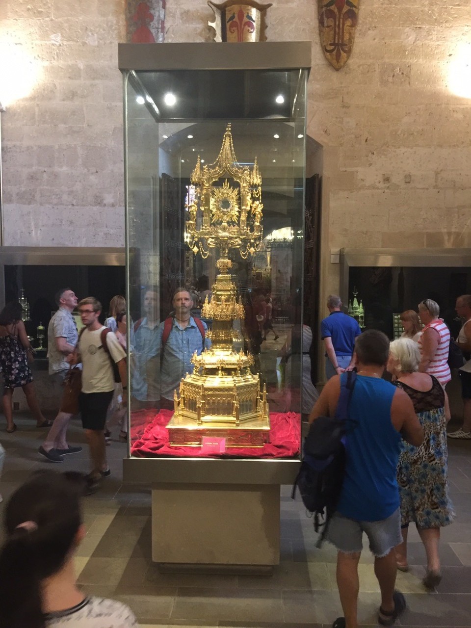  - Spain, Palma de Mallorca - Cathedral of Santa Maria of Palma. Baroque gold Alter piece. 