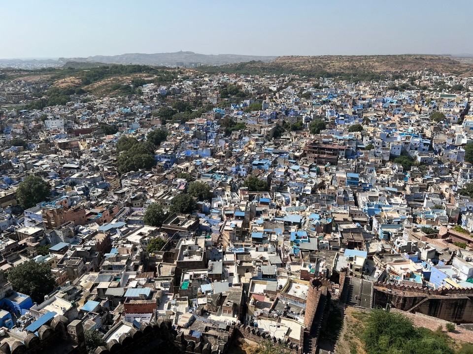 Indien - Jodhpur - Ein Blick auf die Altstadt vom Fort aus