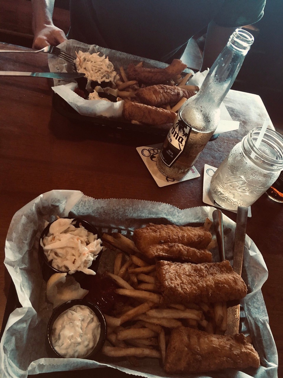 Vereinigte Staaten - Daytona Beach - Fish & Chips am Strand🤗