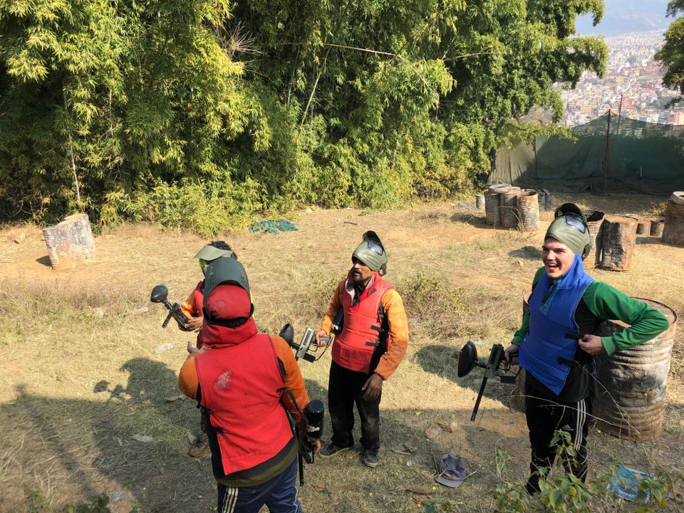 Nepal - Kathmandu - Paintball Action