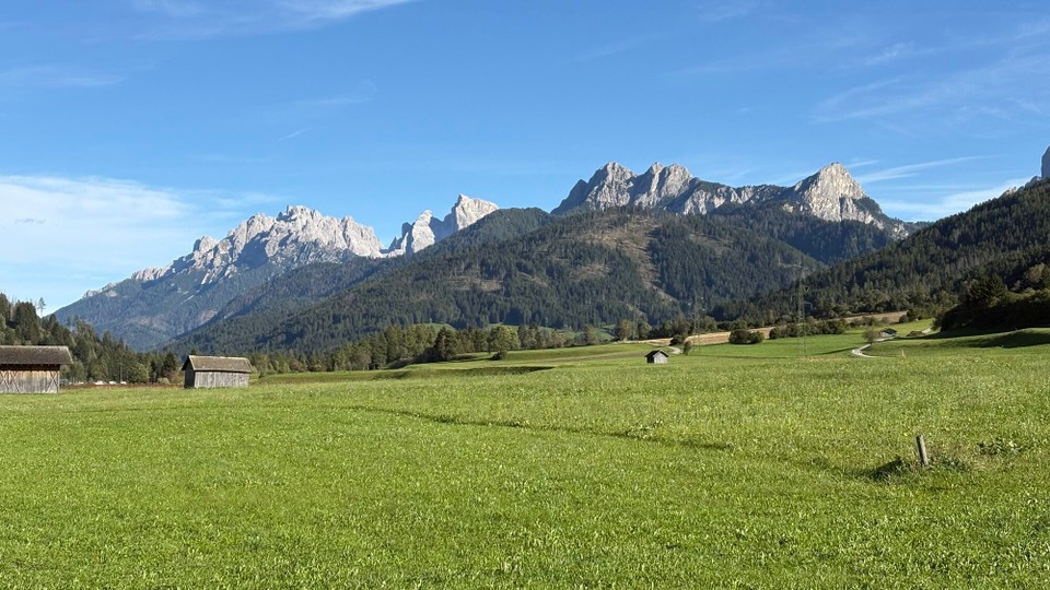 Italien - Toblach - Erster Blick auf die Dolomiten 