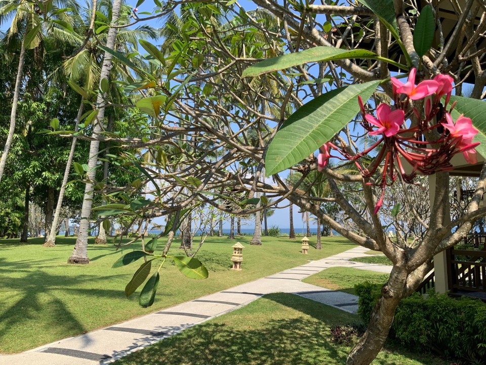 Indonesien - Kabupaten Lombok Barat - Das Hotelresort ist riesig aber sehr weitläufig, dass man die Nachbarn nicht bemerkt.