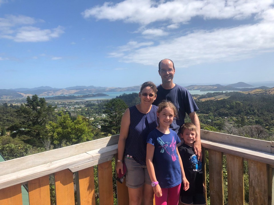 Neuseeland - Coromandel - Blick von ganz oben, dem Eyefull-Tower, auf den Golf von Hauraki.