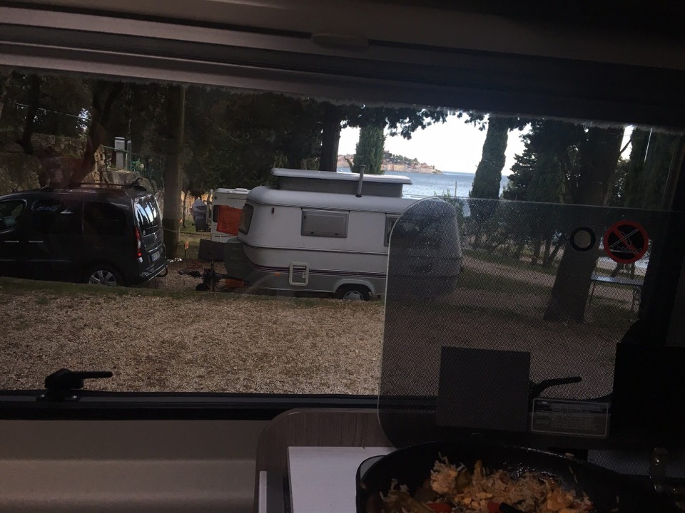 Kroatien - Rovinj - Unser Blick aus dem Mückimobil
