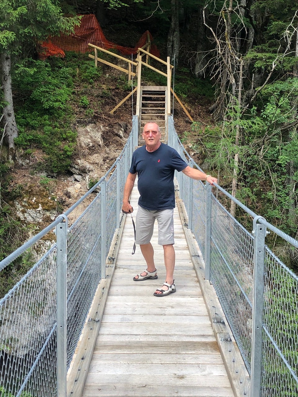 Slowenien - Kranjska Gora - Hängebrücke am Jasnasee