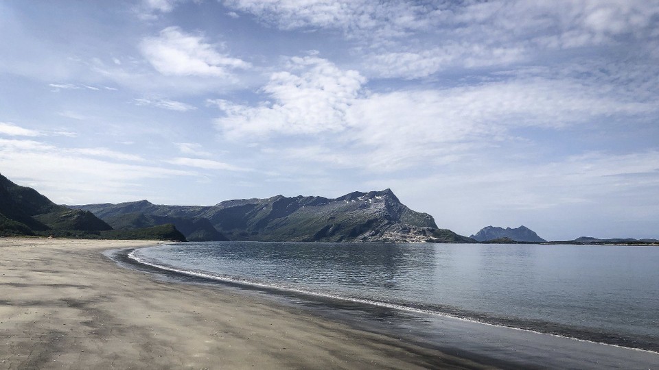 Norwegen - unbekannt - Sandstrand Langsanda auf Sandhornøy