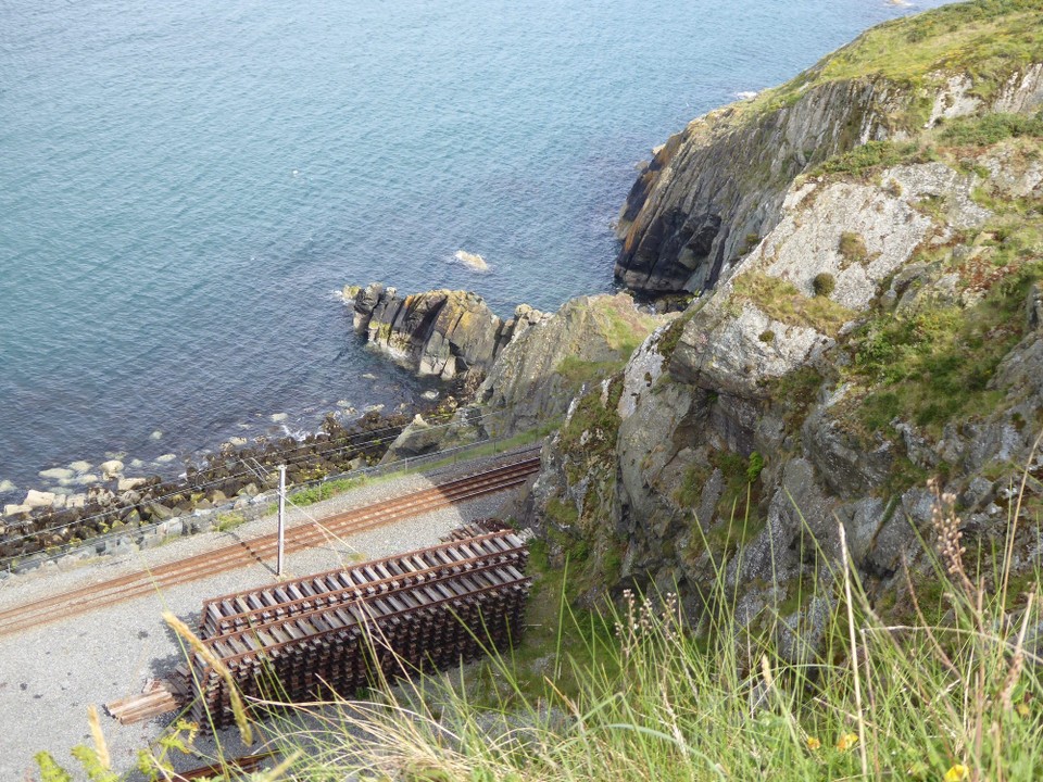 Ireland - Bray - The cliff walk was built as a means of access for men and materials to the dangerous and exposed cliff in order to construct the railway between 1847 and 1856.