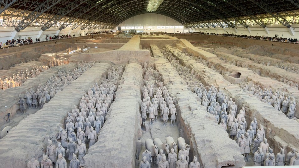 中国 - 西安市 - Hunderte von Soldaten