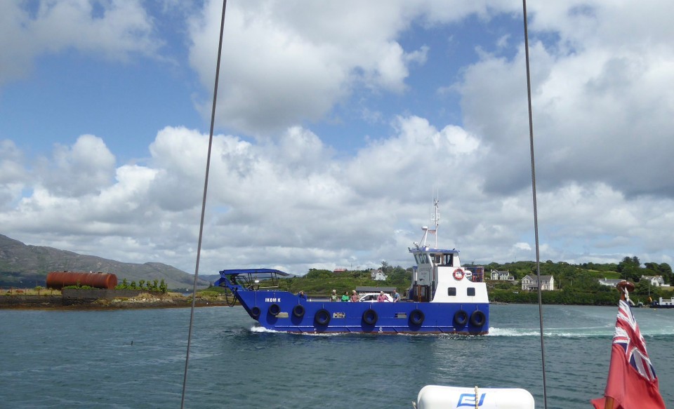 Ireland - Bere Island - Sounding like a helicopter, this ferry regularly travels to the mainland. At the other end of the island another ferry goes into Castletownbere.