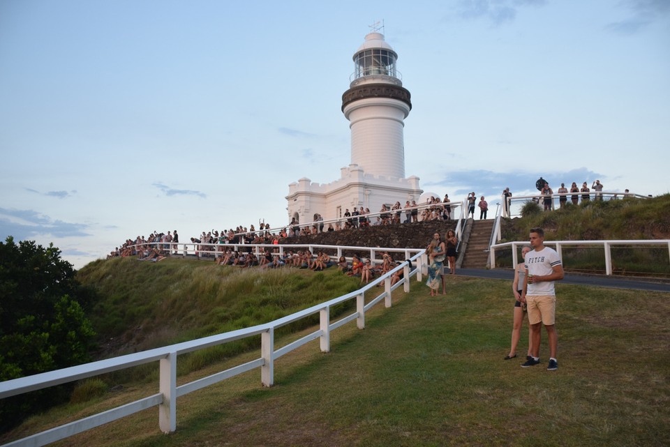Australien - Byron Bay - Wir waren beim Sonnenuntergang anschauen nicht alleine...