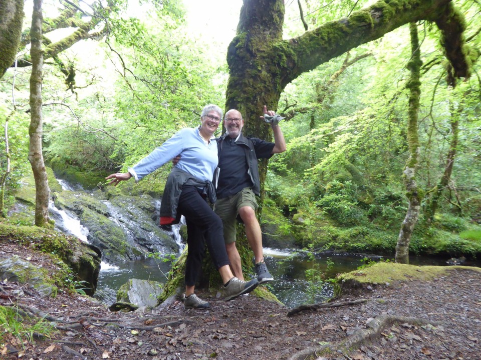 Ireland - Glengarriff - Our first silly selfie.