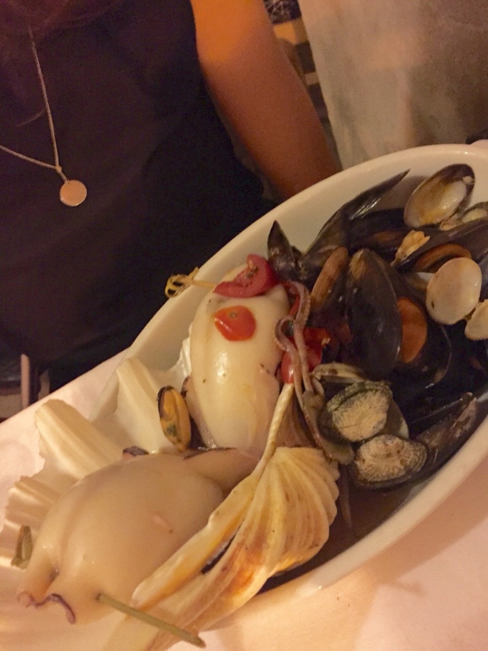 Italy - Modica - Gefüllter Pulpo und Frutti di Mare. lecker!