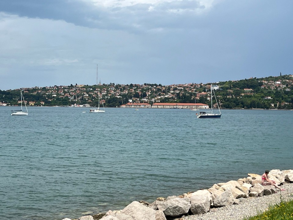 Kroatien - Umag - Portoroz Slowenien an der Fischzucht