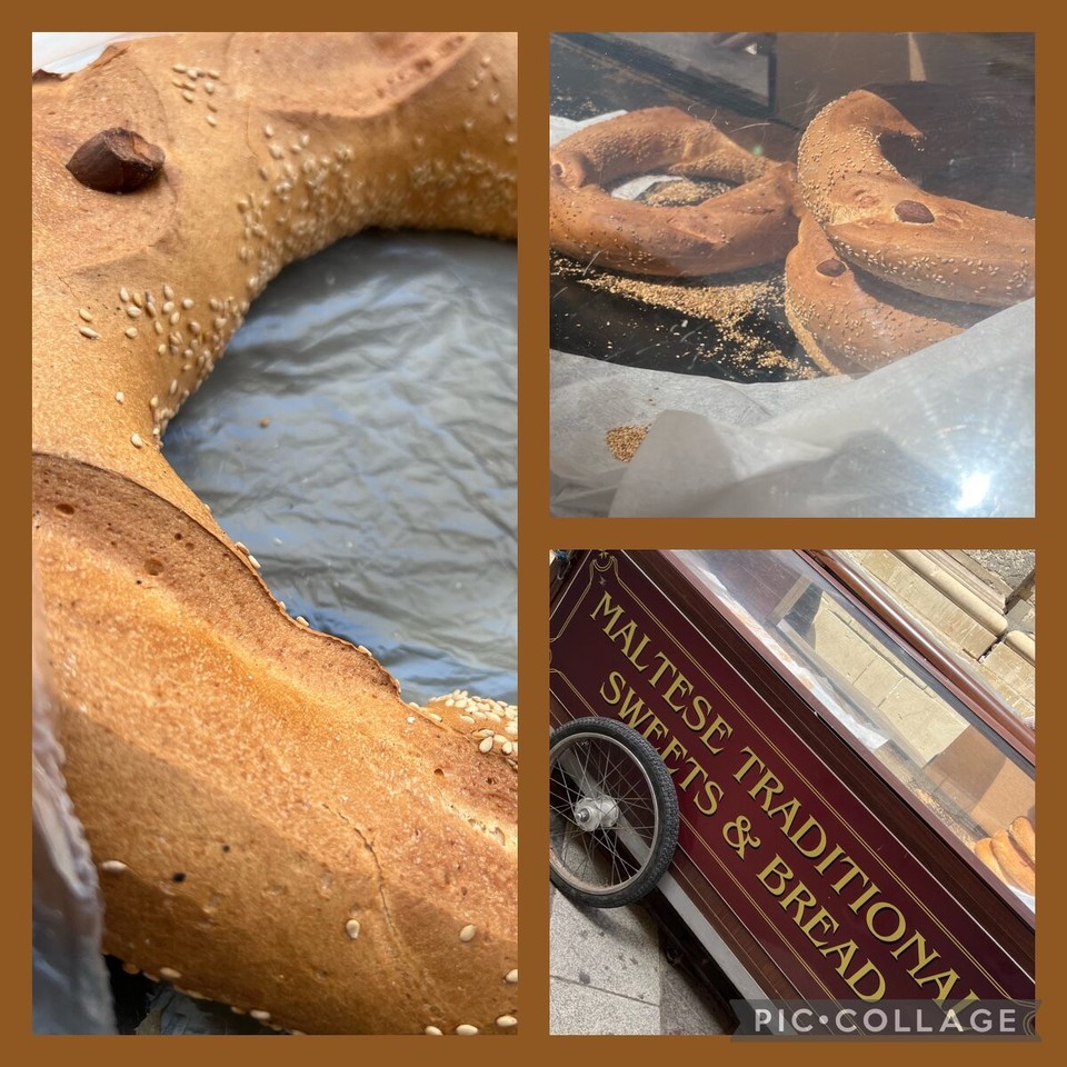 Malta - Valletta - Anscheinend ein sehr beliebtes Brot. 
Der kleine Wagen wird praktisch belagert und ist sehr schnell leer gekauft. Eins konnten wir ergattern. 