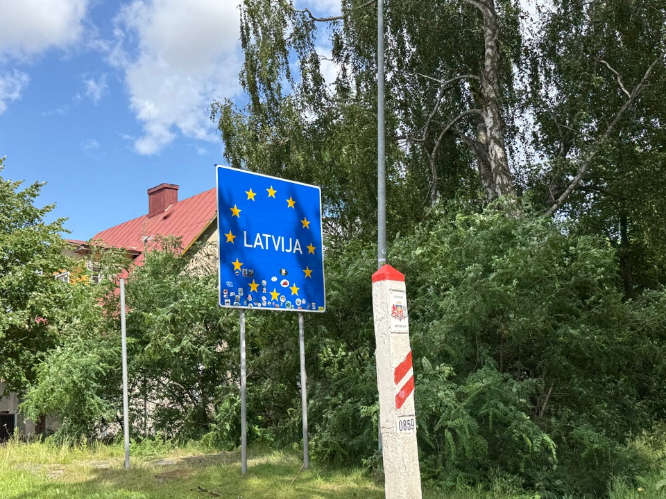Lettland - Riga - Grenzübertritt