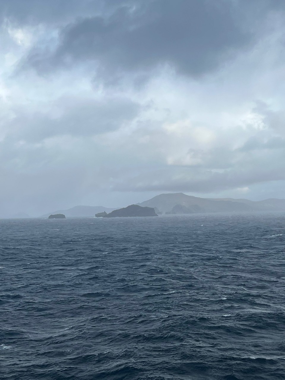 Chile - Cape Horn - It was difficult to keep  the camera straight  in this wind!