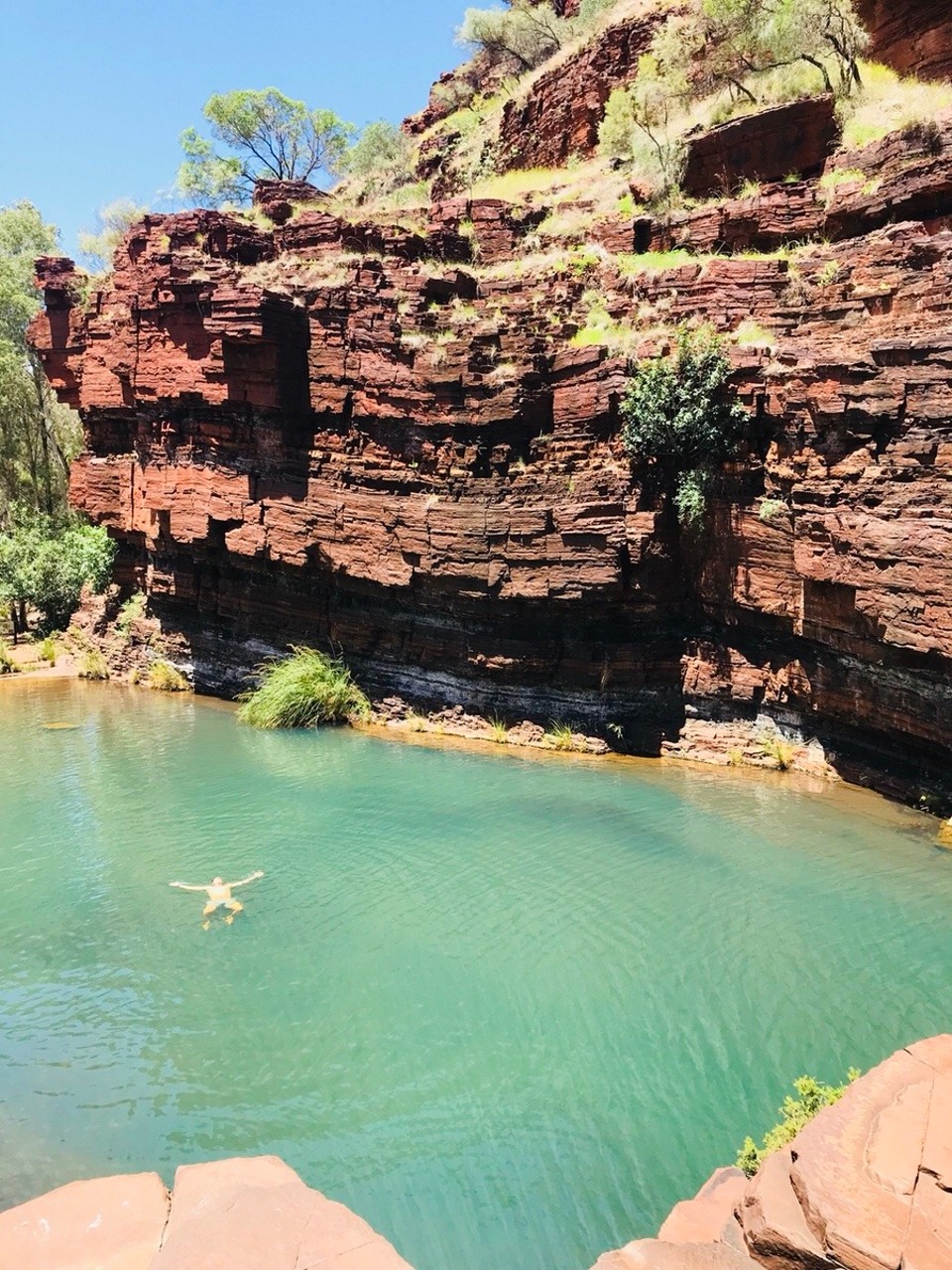 Australien -  - in dieser Hitze muss man sich erst mal abkühlen