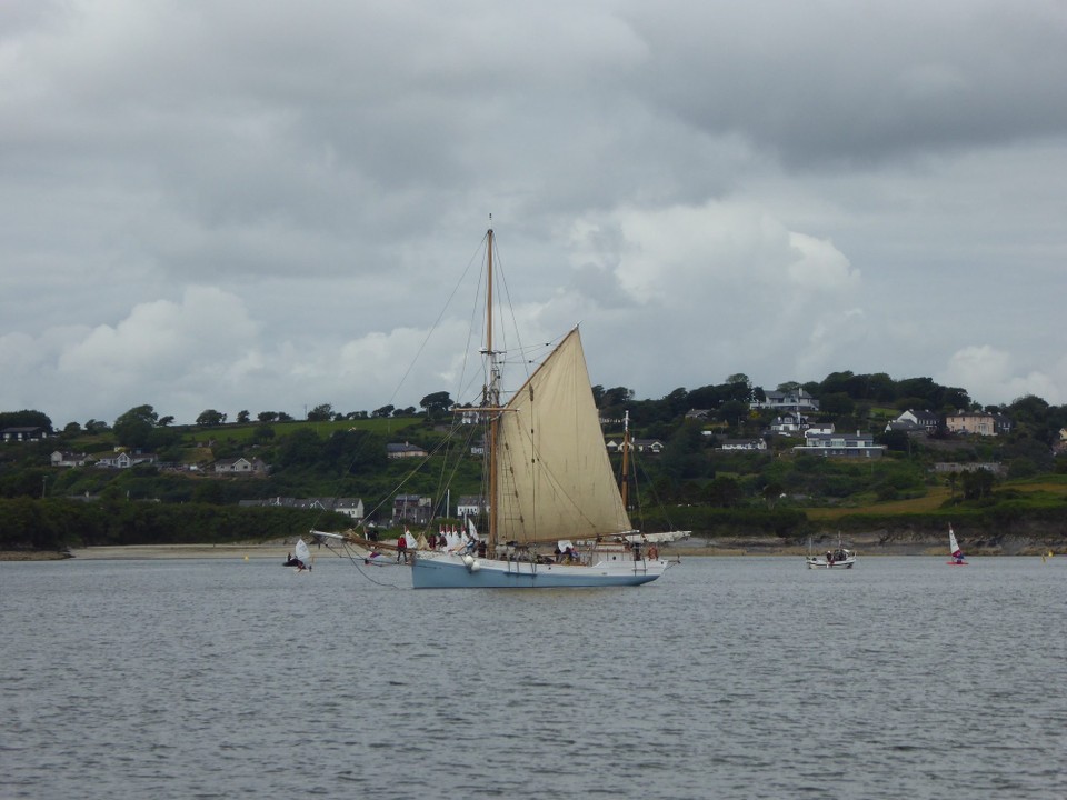 Ireland - Oysterhaven - As we motored into Kinsale Harbour, we started to see sailing boats, dinghies and paddle boarders.