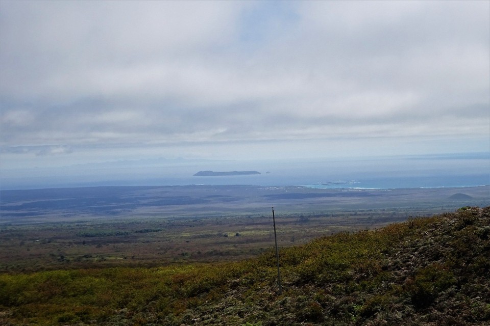 Ecuador - Isabela Island - View from Sierra Negra Volcano to the "city"