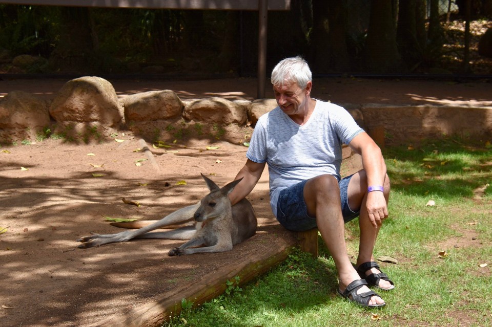 Australien - Kuranda - Er musste als Ersatz für Rambo herhalten.