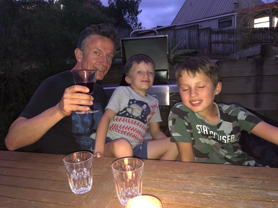 Neuseeland - Orakei - Dinner im Garten 