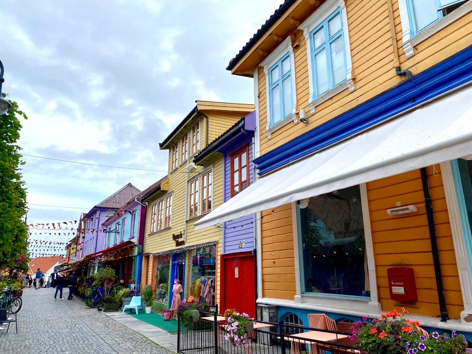 Norwegen - Stavanger - Stavanger Städtli. Schön farbig