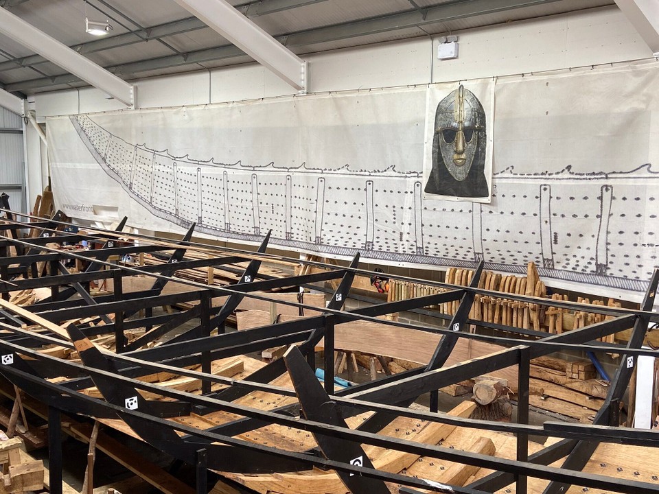 United Kingdom - Woodbridge - The replica is being made using traditional materials and workmanship.