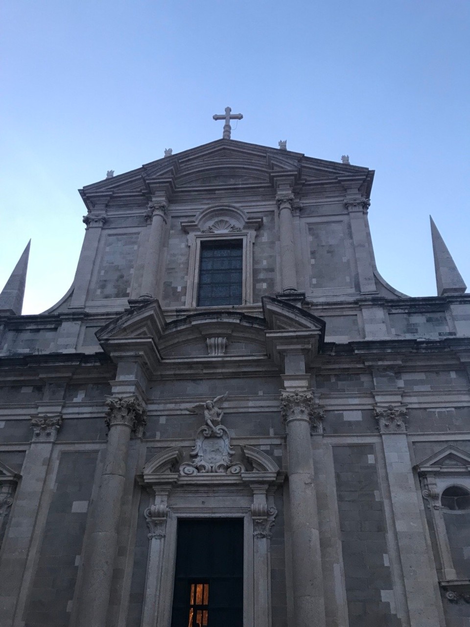 Croatia - Dubrovnik - Outside of church 