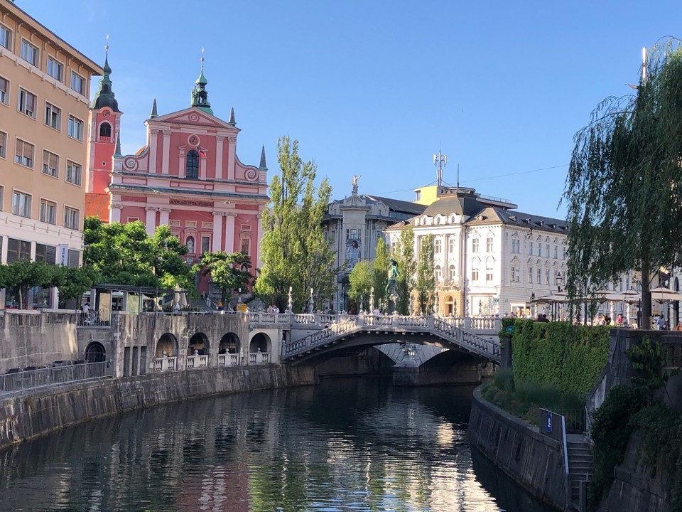 Slowenien - Laibach - An den 3 Brücken Ljubljana