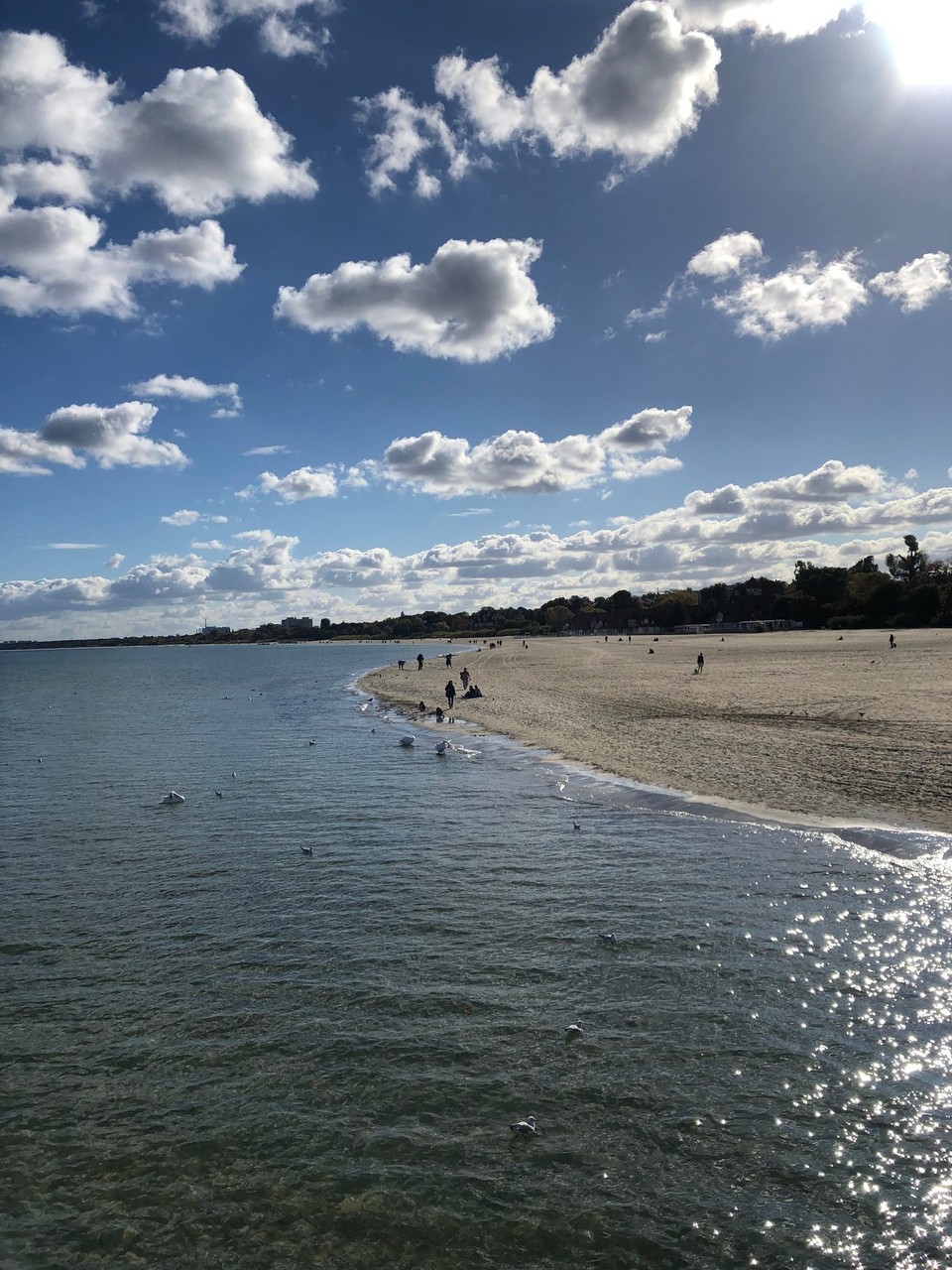 Poland - Sopot - The beach view from the pier