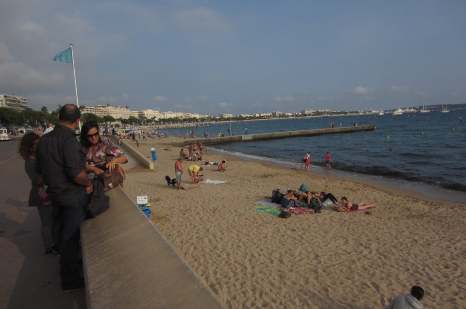 Frankreich - Cannes - Strand am späten Nachmittag