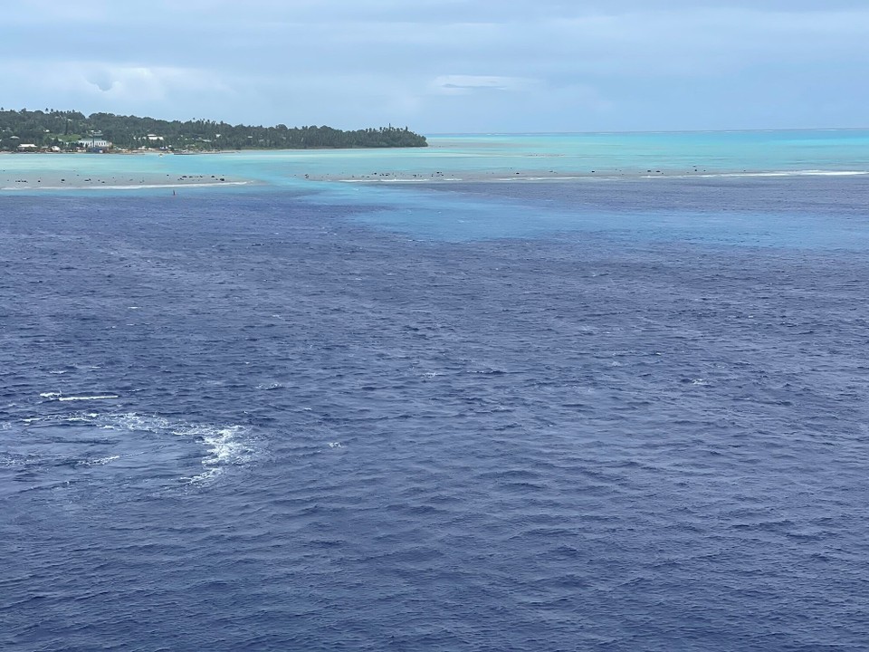 Cookinseln -  - Aussicht vom Schiff...