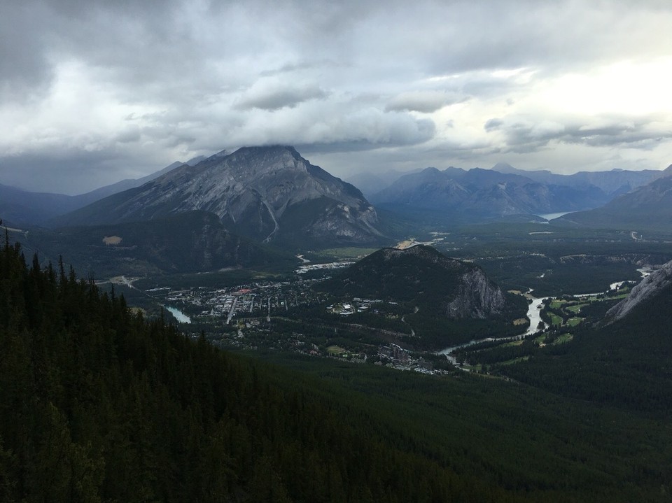 Kanada - Banff - Banff von oben 