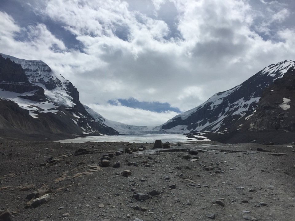 Canada - Jasper to Athabasca Glacier - De Athabasca glacier.