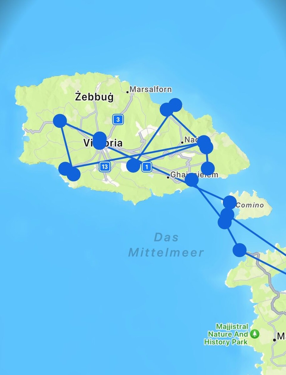 Malta - Valletta - Tatsächlich haben wir dank Mustafa an einem Tag viel gesehen auf Gozo. 