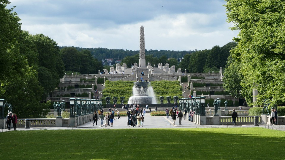 Norwegen - Oslo - Vigelandsanlegget - Skulpturenpark.