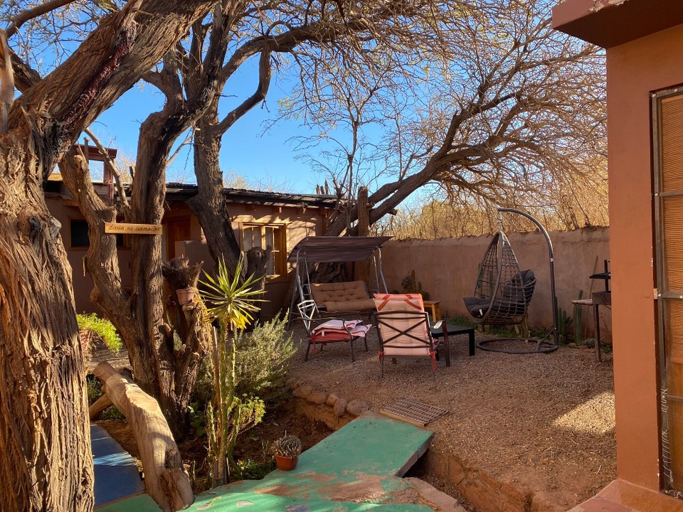 Chile - San Pedro de Atacama - Innenhof Hostal