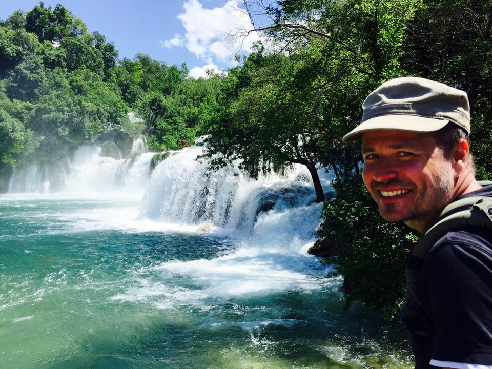 Kroatien - Skradin - Christian freut sich auch