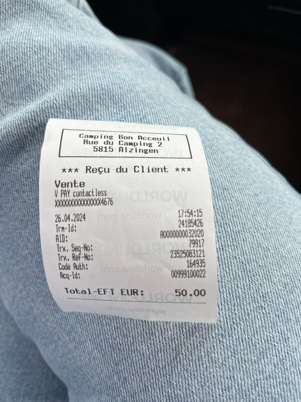 Luxemburg - Alzingen - Am Campingplatz angekommen, wurde Thorsten von einer Netten Dame empfangen und hat die Formalitäten geregelt. Hier hatten wir auch Luxus,Strom und sanitäre Einrichtungen