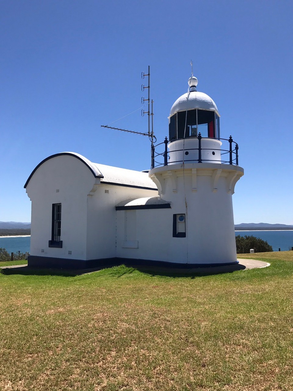 Australia - Bonny Hills - Cutest little lighthouse at crowdy head . Passed thru tiny little fishing village (that wasn't!) called Harrington