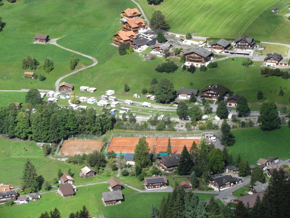 Schweiz - Grindelwald - Der Campingplatz von Oben
