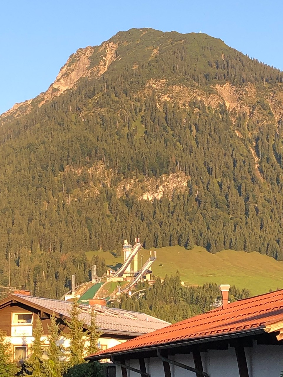 Deutschland - Oberstdorf - Blick auf die Skisprung Arena Oberstdorf