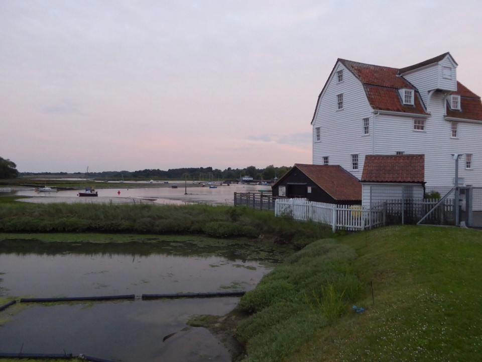 United Kingdom - Woodbridge - The tide mill at low tide.