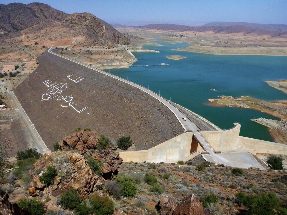 Marokko - Agadir - Der Youssef-Ben-Tachfine-Staudamm